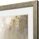 Gravity Gray and Beige and Blue and Yellow Framed Art