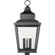 Raphael 5 Light 39.5 inch Sand Black Outdoor Post Mount Fixture in Soft Sand Black