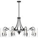 Calgary 8 Light 48 inch Matte Black Chandelier Ceiling Light