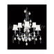 Murano 6 Light 26 inch Aged Gold Crystal Chandelier Ceiling Light