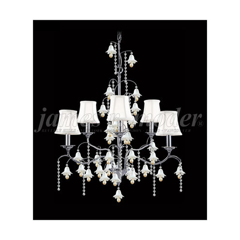 Murano 6 Light 26 inch Aged Gold Crystal Chandelier Ceiling Light