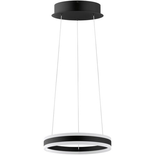 Tonarella LED 16 inch Black and White LED Pendant Ceiling Light