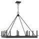 Boylston 12 Light 35 inch Matte Black Chandelier Ceiling Light, Lighting One