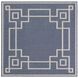 Alfresco 86.61 X 86.61 inch Dark Blue/Taupe/White Machine Woven Rug in 7 Ft Square, Square