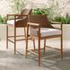 Chilton 42 inch Pearl and Dark Blonde with Natural Outdoor Bar Stool