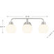 Contemporary 3 Light 24 inch Brushed Nickel Bathroom Vanity Light Wall Light