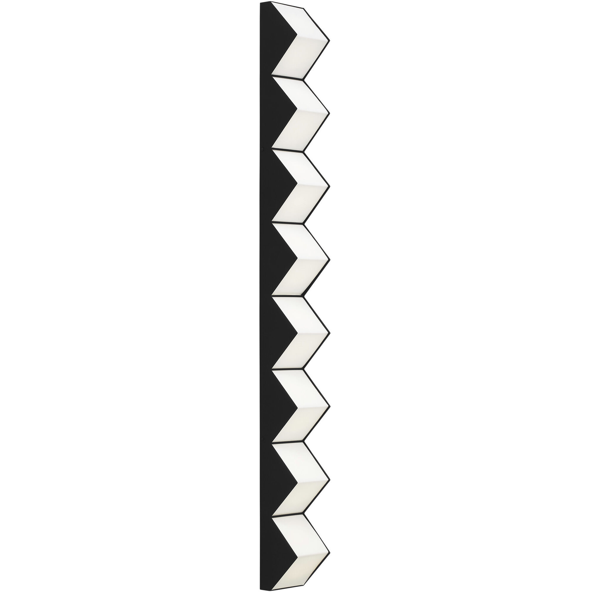 Clodagh Zig Zag Wall Sconce Wall Light in Nightshade Black