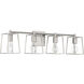 Dunn 4 Light 32 inch Brushed Polished Nickel Vanity Light Wall Light