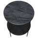 Rivoli 30 X 25 inch Matte Black Side Table
