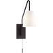 Owen 12 inch 60.00 watt English Bronze Adjustable Wall Sconce Wall Light, Essentials