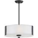 Zurich 3 Light 16 inch Graphite Pendant Ceiling Light