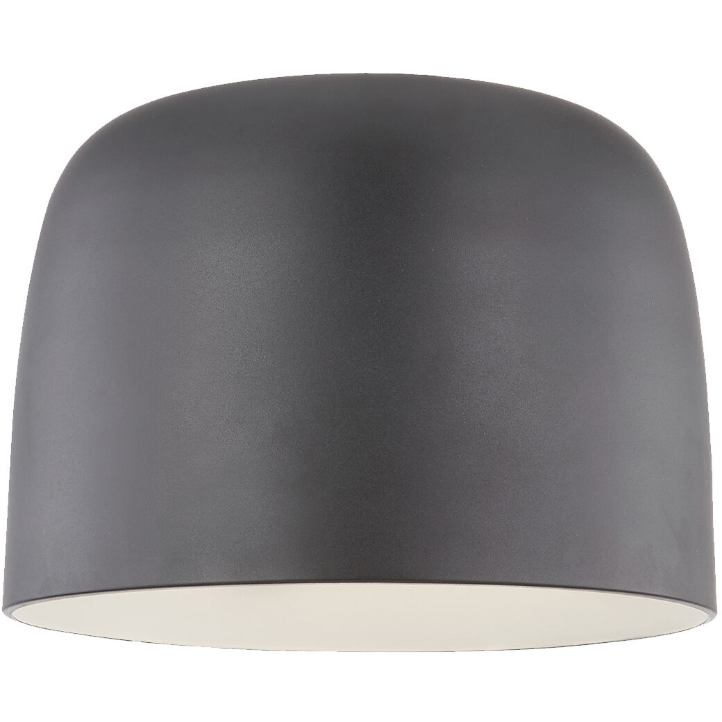 Cayne LED 12.13 inch Black/White Flush Mount Ceiling Light