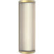 Versailles LED 4.92 inch Matte Gold Bathroom Wall Light