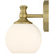 Orlisse 1 Light 6 inch Vintage Brass Wall Sconce Wall Light