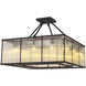 Bernardi 12 Light 31.5 inch Bronze Highlight Flush Mount Ceiling Light, Square