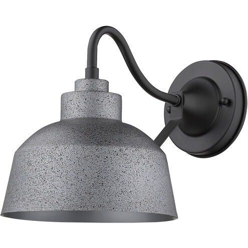 Barnes 1 Light 14 inch Gray Exterior Wall Mount