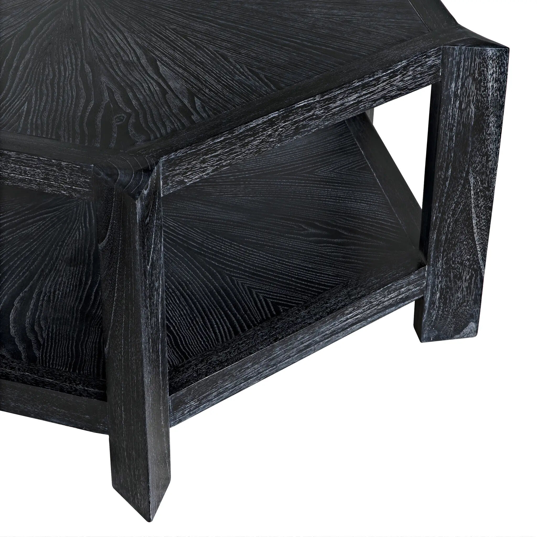 Yuhuda 46 X 46 inch Cincer Black Coffee Table in Cinder Black