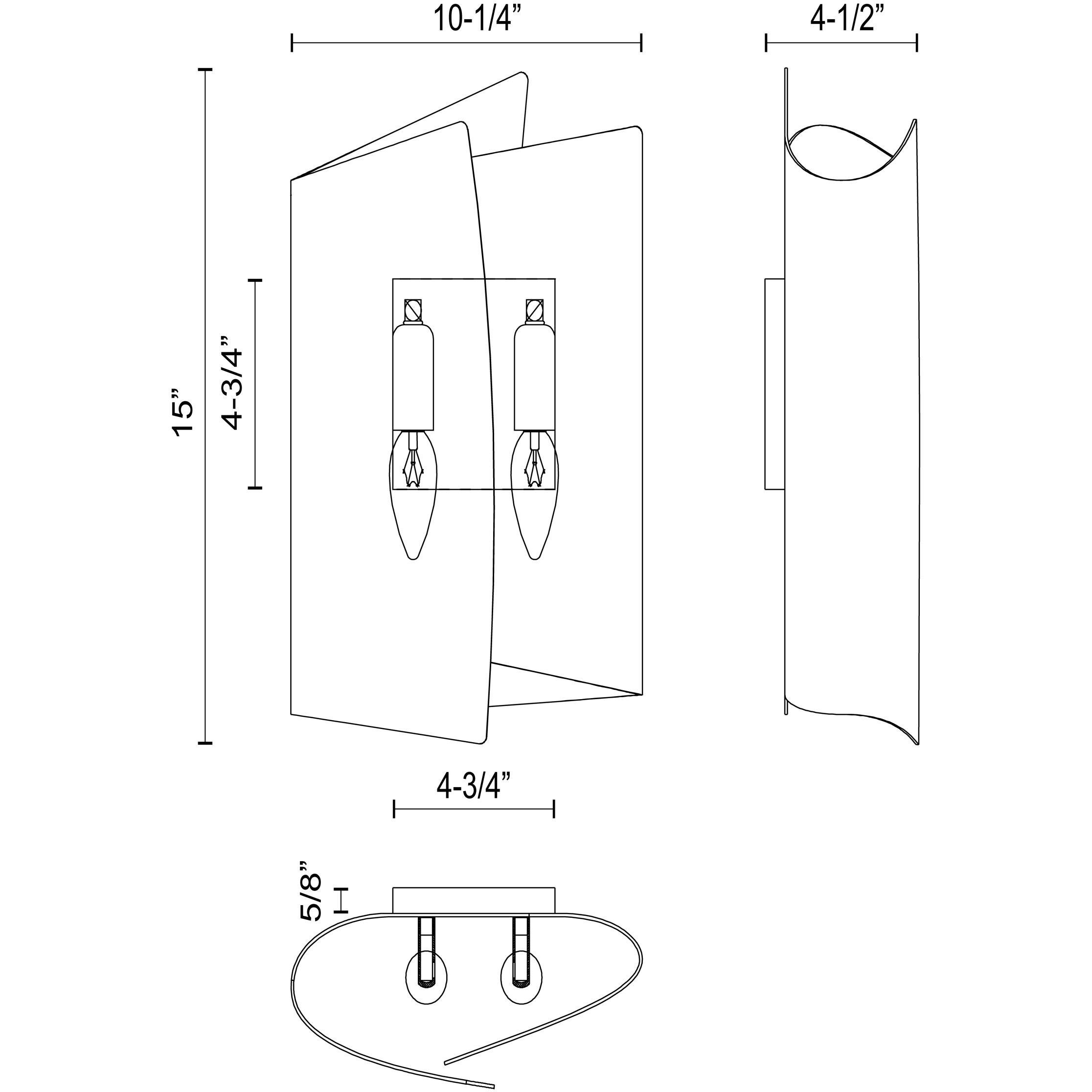 Parducci Wall/Vanity Light Wall Light in Vintage Brass