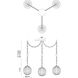 Alora Mood Cherise 3 Light 6.75 inch Brushed Gold Multi Pendant Ceiling Light