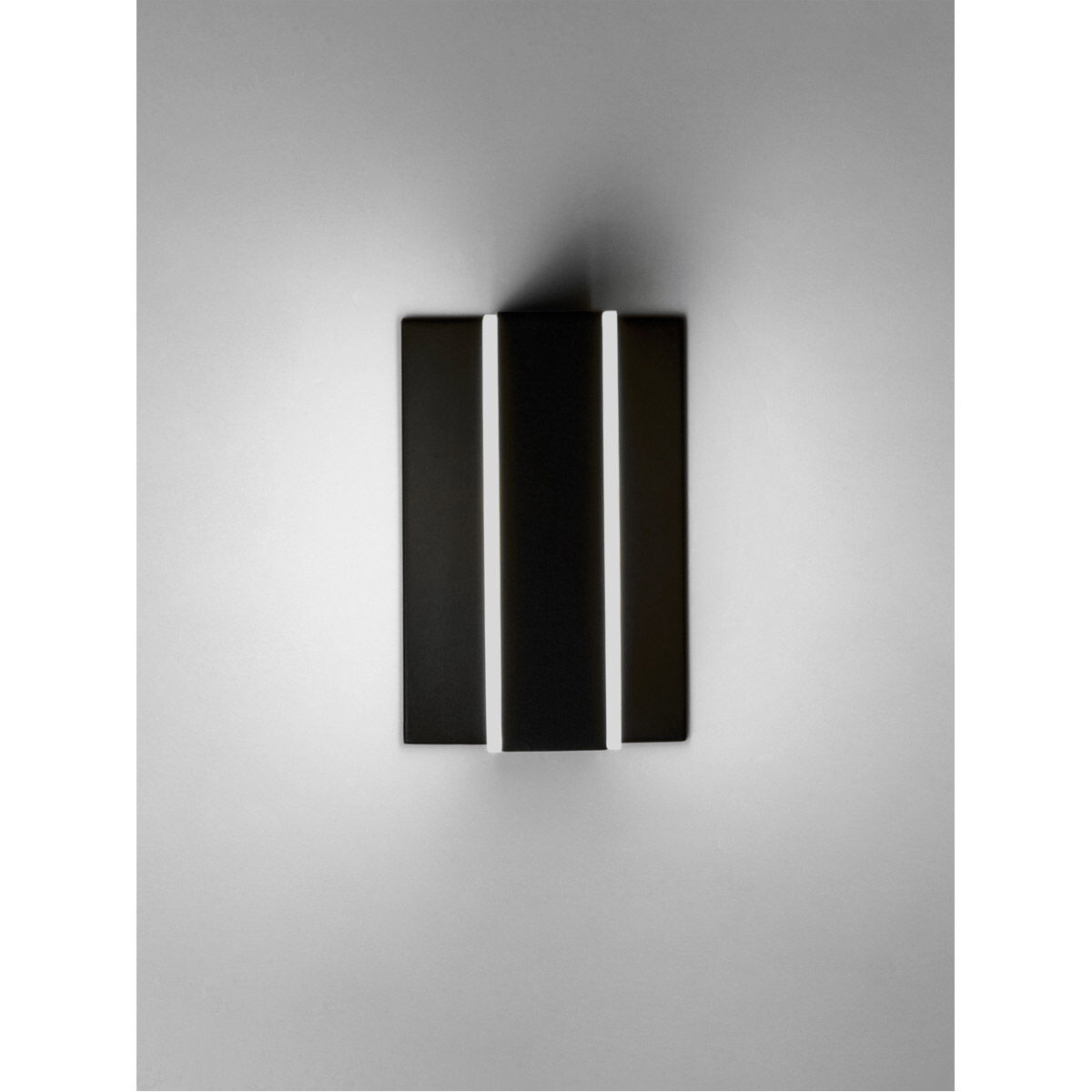 Omni LED 7.25 inch Black Bath Vanity Light Wall Light