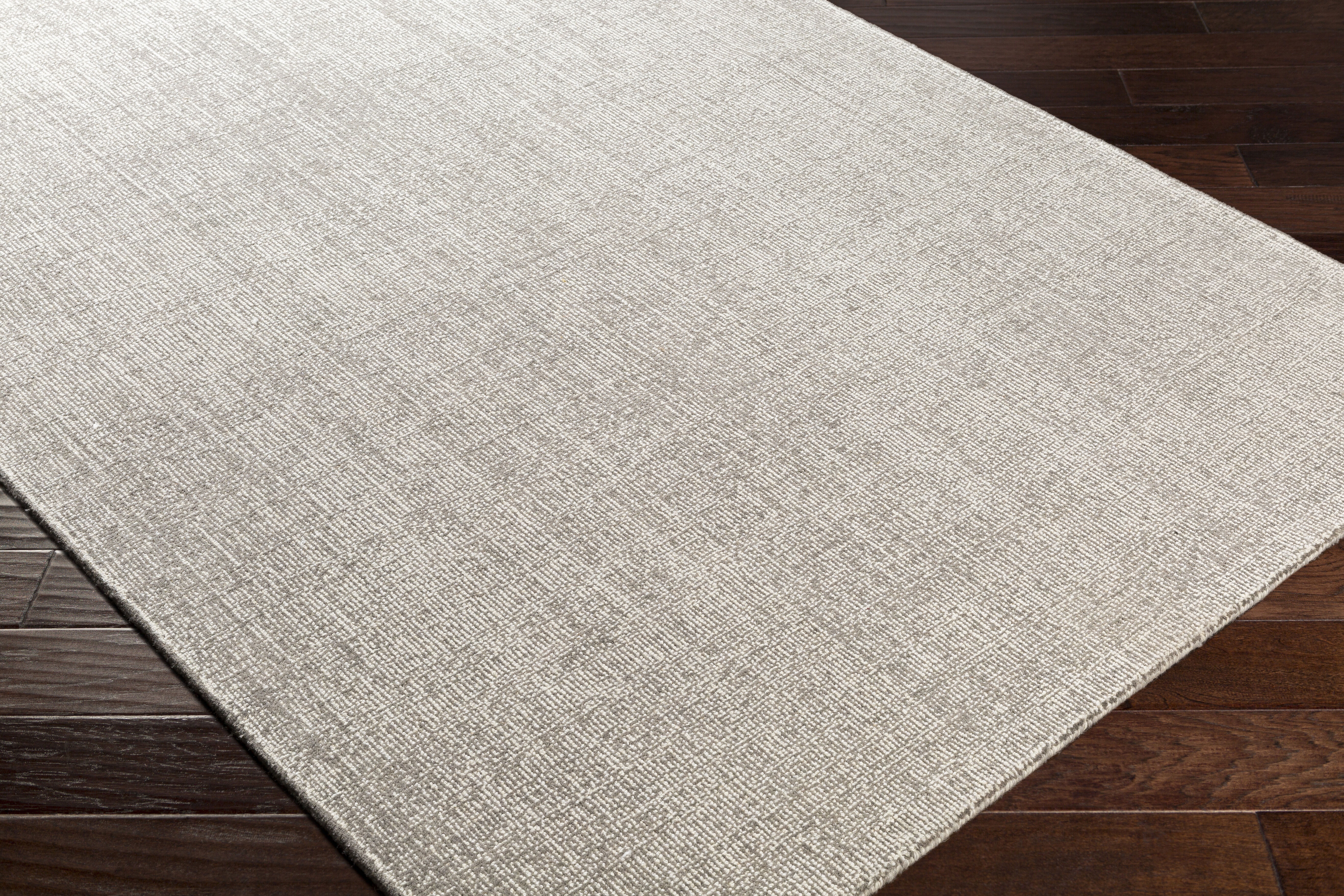 Messina 120 X 96 inch Gray/White Handmade Rug in 8 x 10, Rectangle