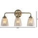 Westport 3 Light 21.25 inch Antique Brass Bath Vanity Wall Light