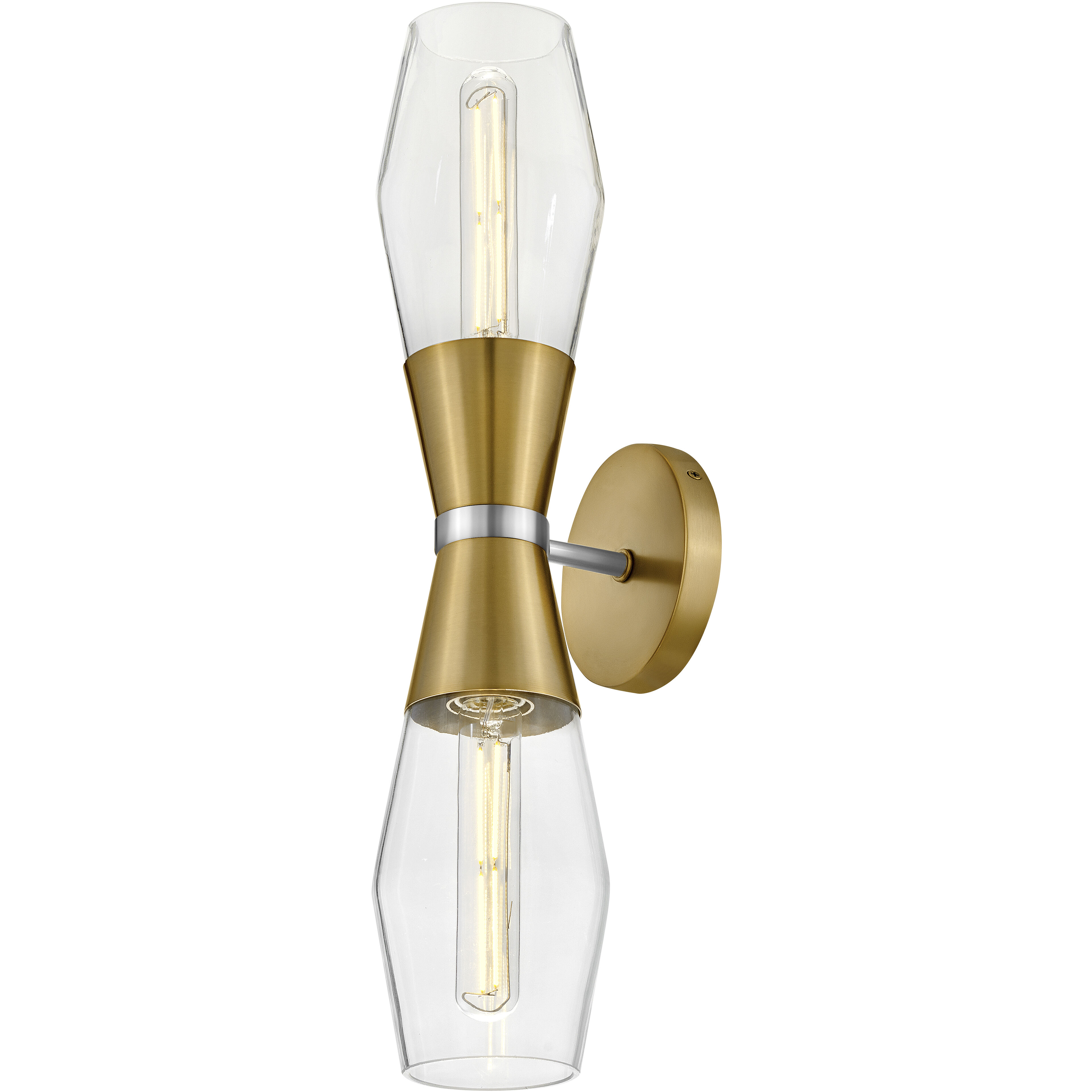 Livie LED 5 inch Lacquered Brass Sconce Wall Light