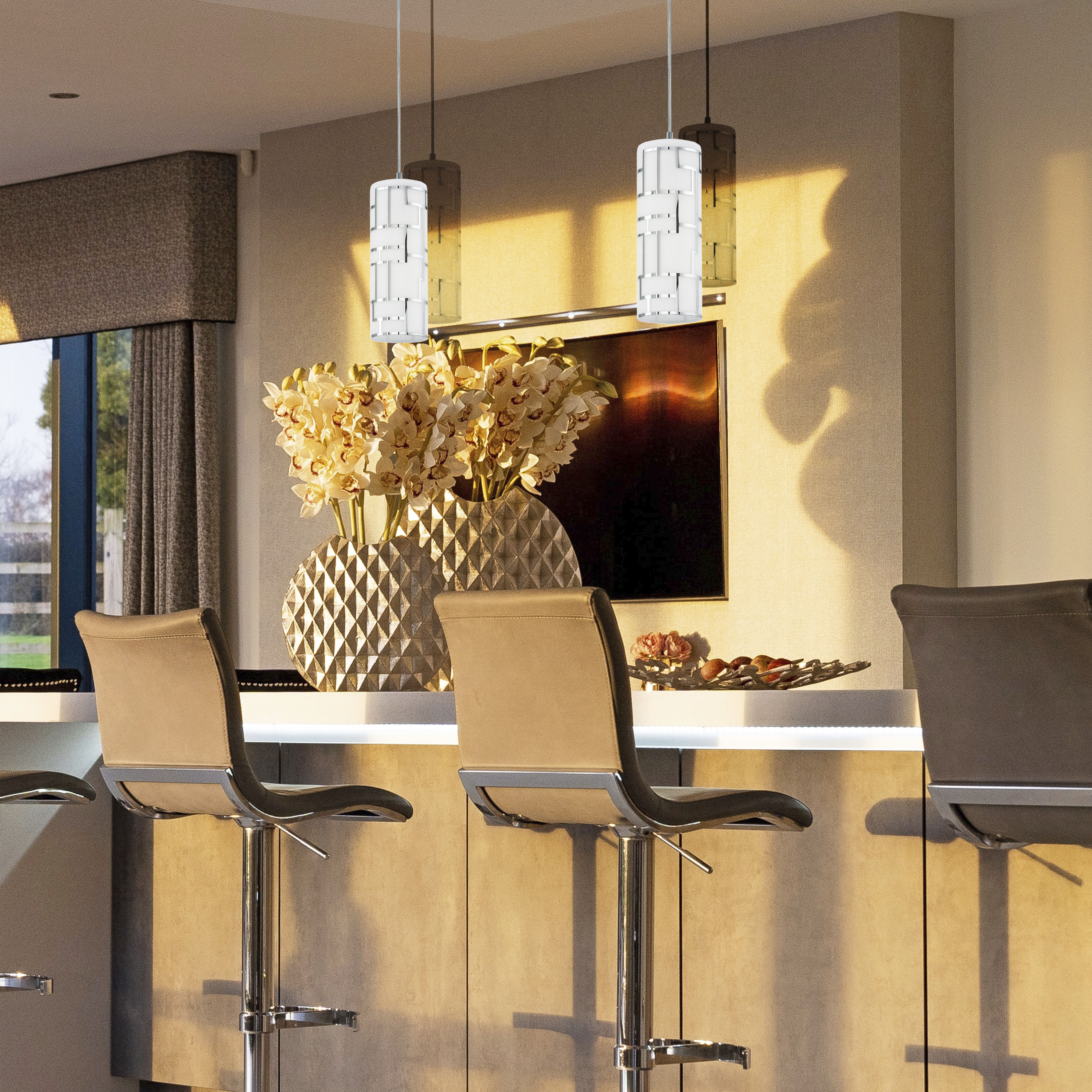 Bayman 1 Light 4.96 inch Chrome Mini Pendant Ceiling Light