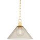 Anniebee 1 Light 15.5 inch Aged Brass Pendant Ceiling Light