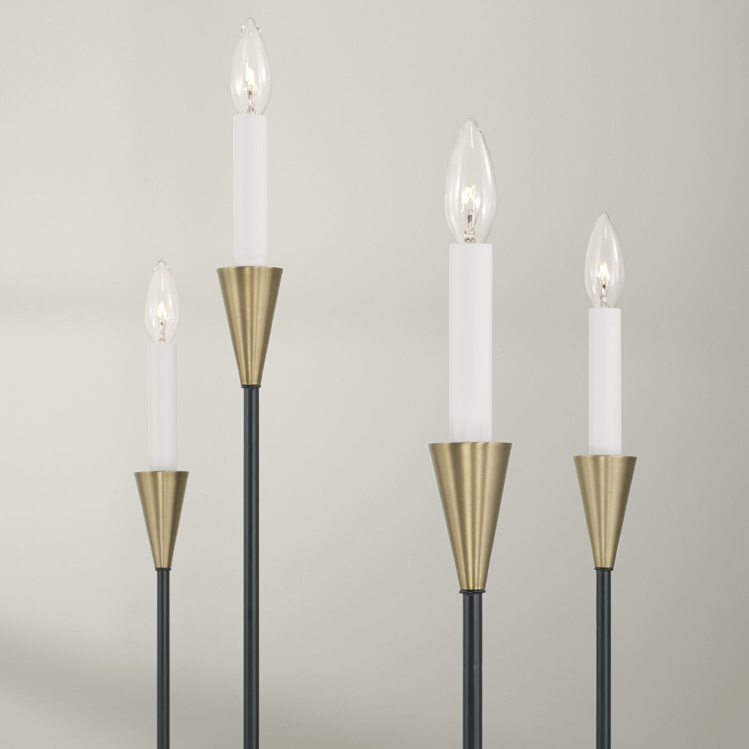 Avant 9 Light 41.75 inch Aged Brass and Black Chandelier Ceiling Light