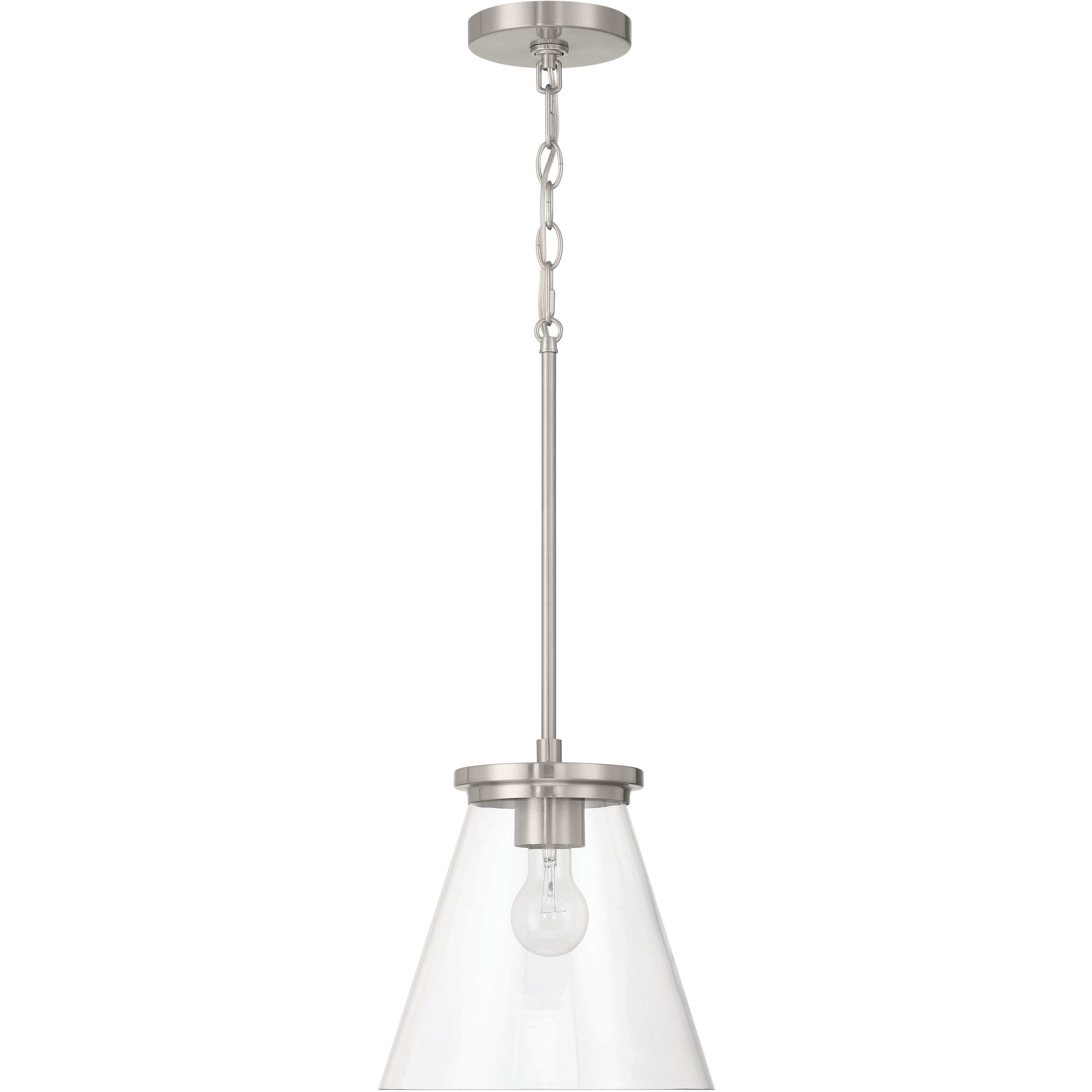 Connell 1 Light 10 inch Brushed Polished Nickel Pendant Ceiling Light