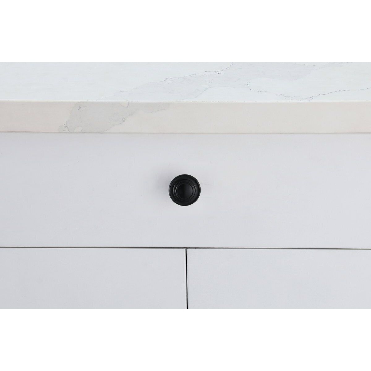 Minu Matte Black Hardware Cabinet Knob, Set of 10