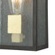 Solvay 1 Light 11 inch Blackened Bronze with Brushed Brass Outdoor Sconce