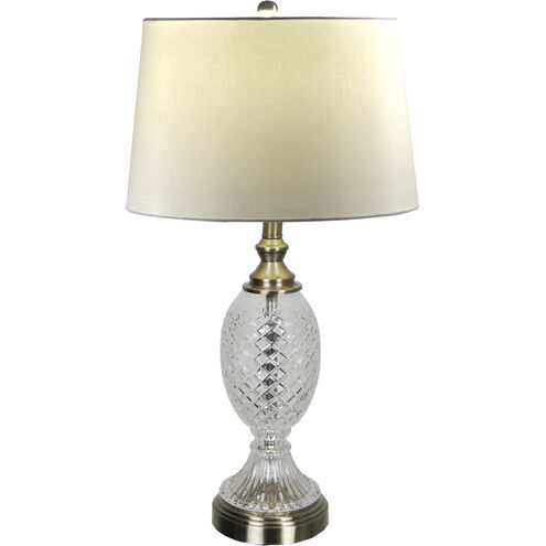 Retozo 26 inch 150.00 watt Antique Brass Table Lamp Portable Light