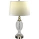 Retozo 26 inch 150.00 watt Antique Brass Table Lamp Portable Light