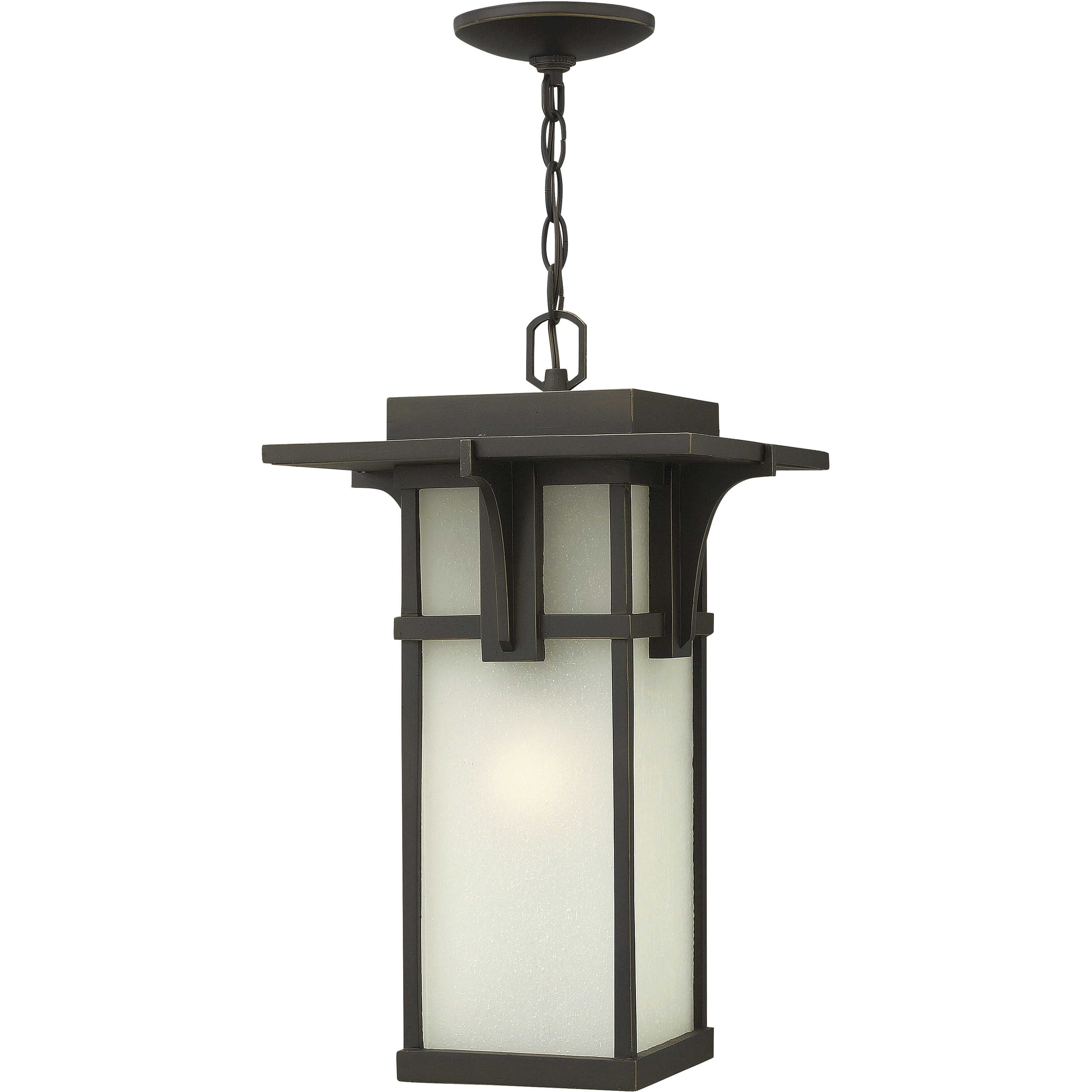Manhattan 1 Light 11.25 inch Oil Rubbed Bronze Outdoor Hanging Lantern