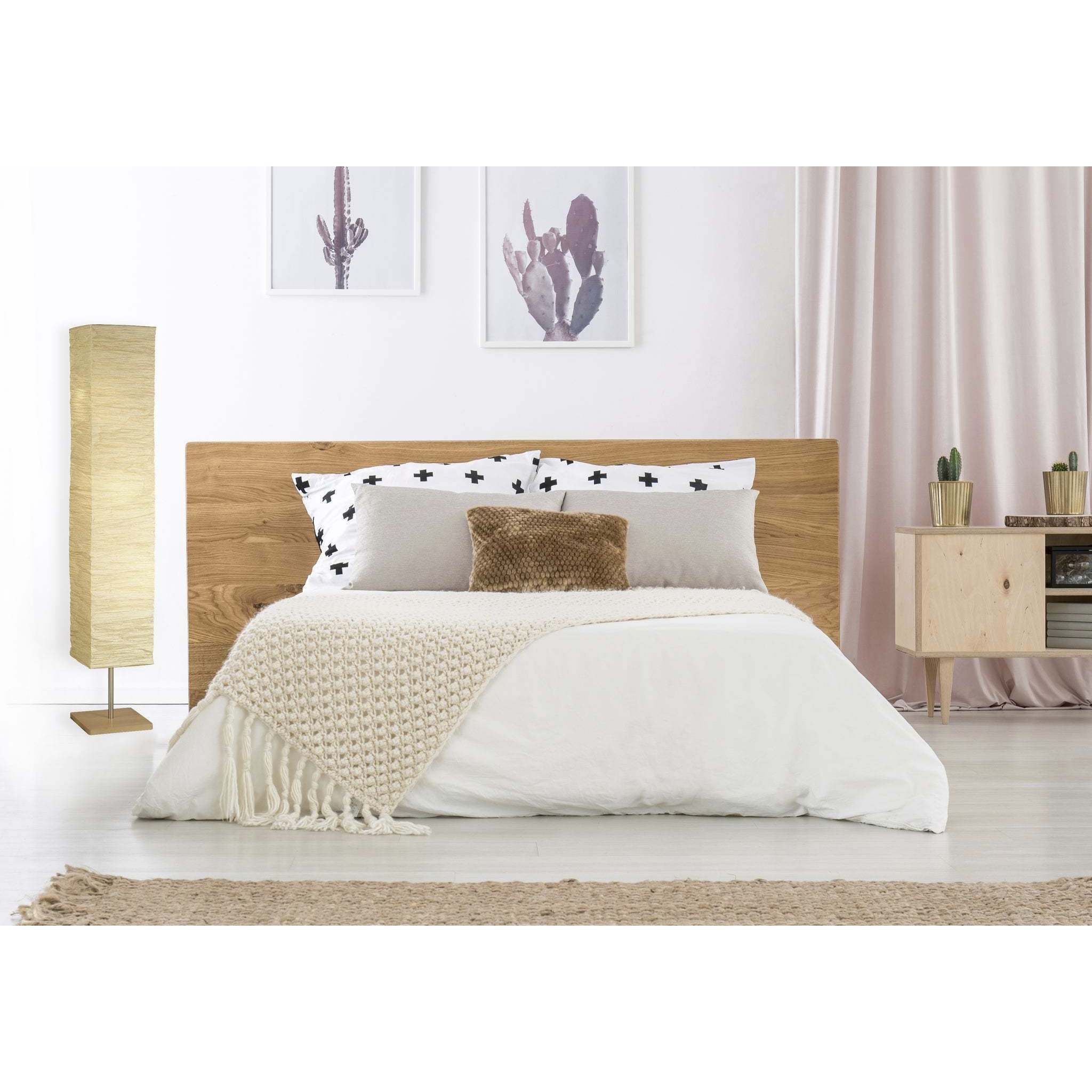 Dune 58 inch 60 watt Natural Floor Lamp Portable Light