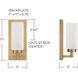 Alyssa 1 Light 5 inch Aged Brass Sconce Wall Light
