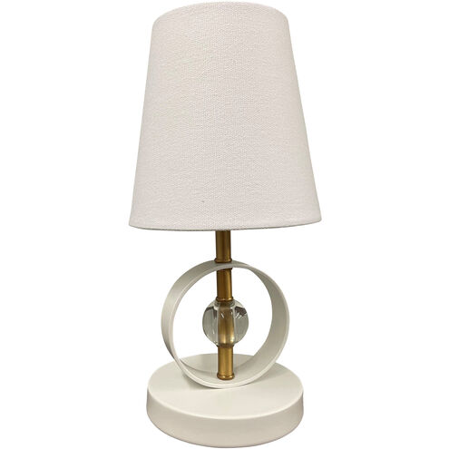 Bryson 12.5 inch 40.00 watt Weathered Brass and White Table Lamp Portable Light