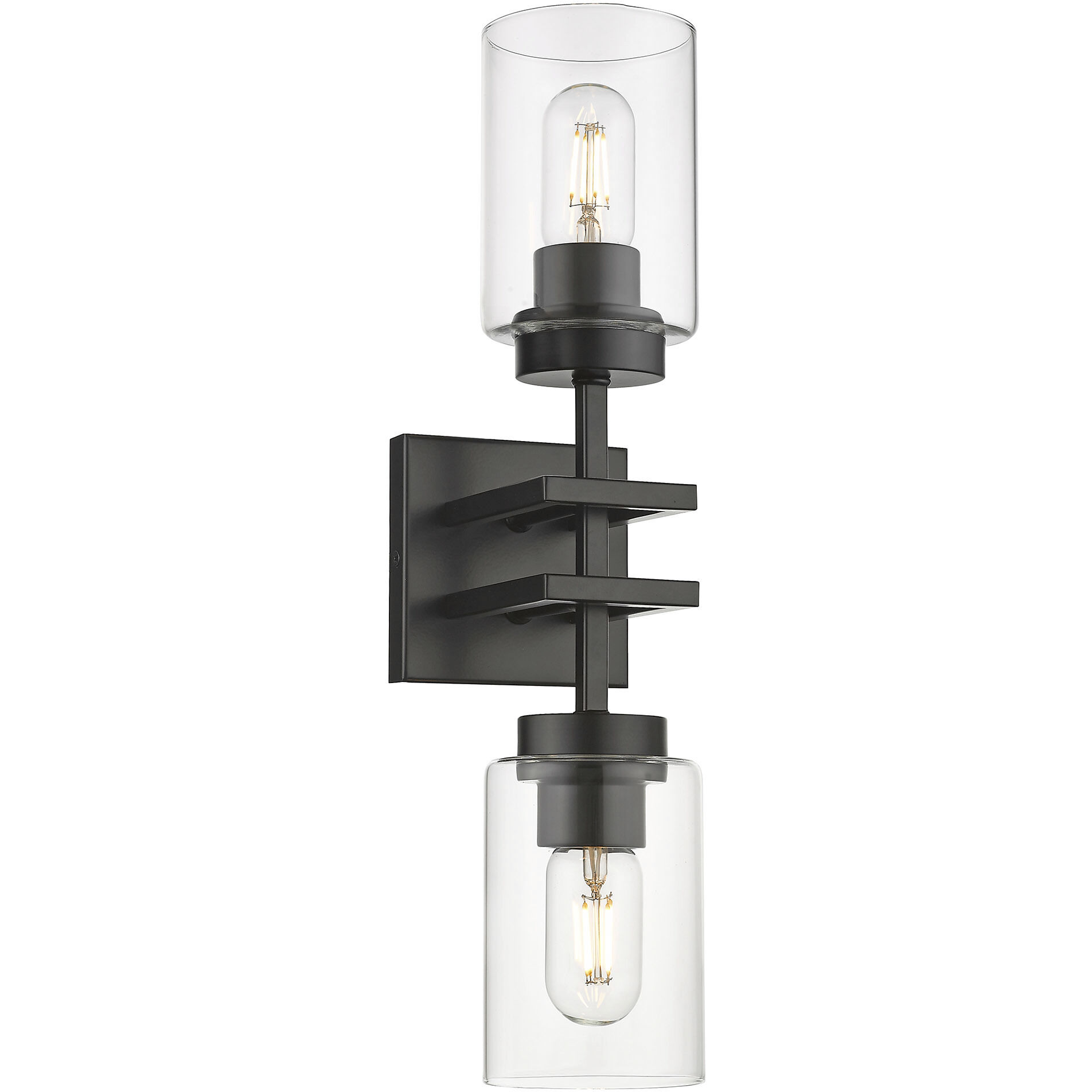 Tribeca 2 Light 19 inch Matte Black Wall Sconce Wall Light