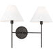 C&M by Chapman & Myers Ridgewood 2 Light 19 inch Aged Iron Sconce Wall Light