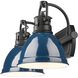 Yep Duncan Vanity Wall Light in Matte Black, Navy