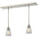 Annora 1 Light 30 inch Brushed Nickel Linear Chandelier Ceiling Light