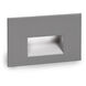 LEDme Step and Wall Lights 277 3.9 watt Graphite On Aluminum Step Light in Red