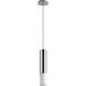 Opus 1 Light 4 inch Polished Chrome Pendant Ceiling Light