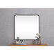 Evermore 30 X 30 inch Black Vanity Mirror