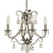Liebestraum 4 Light 17 inch Brushed Nickel Mini Chandelier Ceiling Light