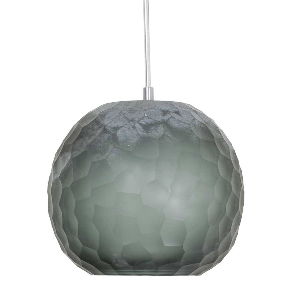 Envisage VI 1 Light 8 inch Satin Nickel Mini Pendant Ceiling Light in Chiseled Smoke