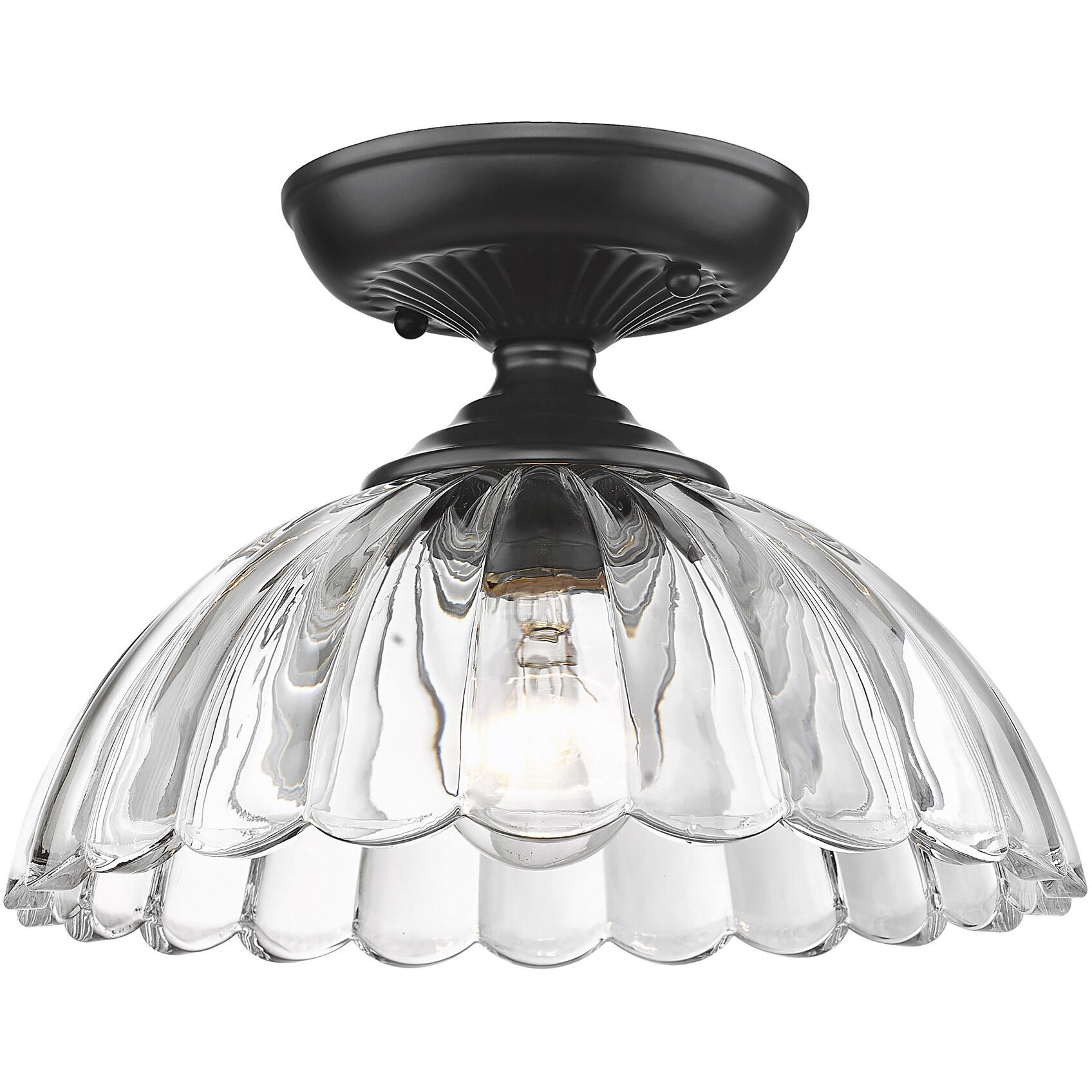Audra 1 Light 11.75 inch Semi-Flush Mount