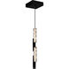 Moon 8 inch Black Mini Pendant Ceiling Light